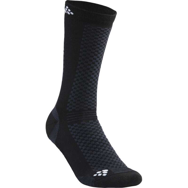 Craft Warm Mid 2-Pack Sock Black/White
