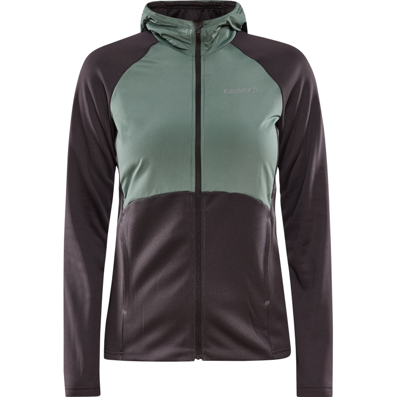 Craft Women's ADV Essence Jersey Hood Jacket Slate/Thyme Craft Women's ADV Essence Jersey Hood Jacket Slate/Thyme