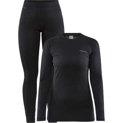 Craft Women's Core Warm Baselayer Set Black