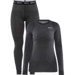 Craft Women's Core Wool Merino Set Black Melange