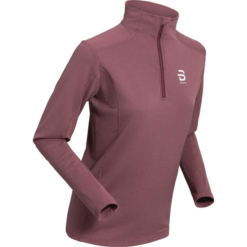 Dæhlie Women's Half Zip Grid Wild Berry Dæhlie Women's Half Zip Grid Wild Berry