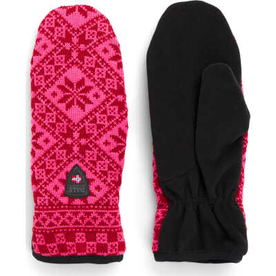 Dale of Norway Unisex Bjor⌀y Polar Mittens Red Rose/Allium
