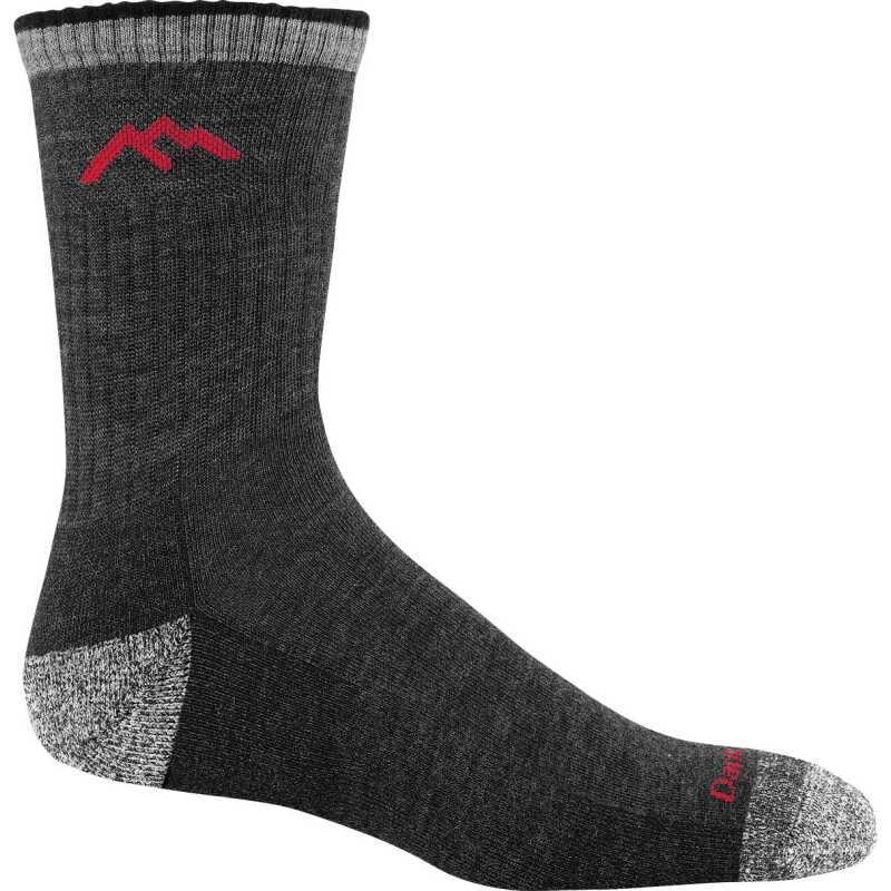 Darn Tough Men's Hiker Micro Crew Sock Cushion Black Darn Tough Men's Hiker Micro Crew Sock Cushion Black
