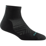 Darn Tough Women's Run 1/4 Ultra-Lightweight Cushion Running Sock Black