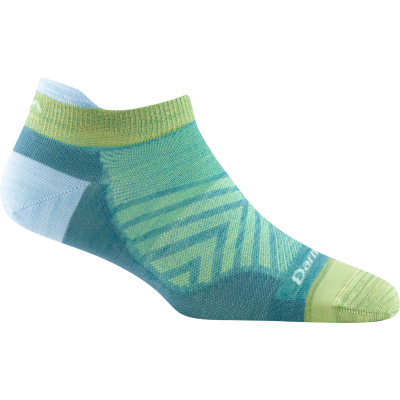 Darn Tough Women's Run No Show Tab Ultra-Lightweight Aqua