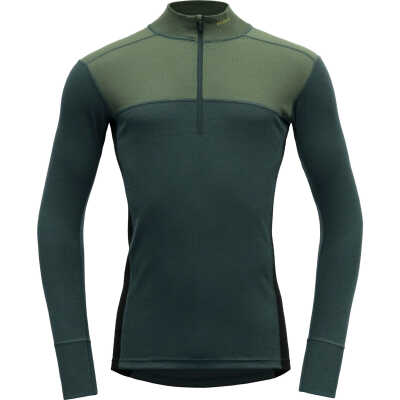 Devold Men's Lauparen Merino 190 Zip Neck Forest/Woods/Black