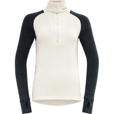 Devold Women's Expedition Merino Silk Zip Ink/offwhite
