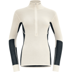 Devold Women's Wool Mesh 190 Zip Neck Ink/Offwhite