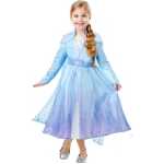 Disney Frost 2 ELSA Deluxe Kjole Udklædningstøj (9-10 år)(Str. 140)