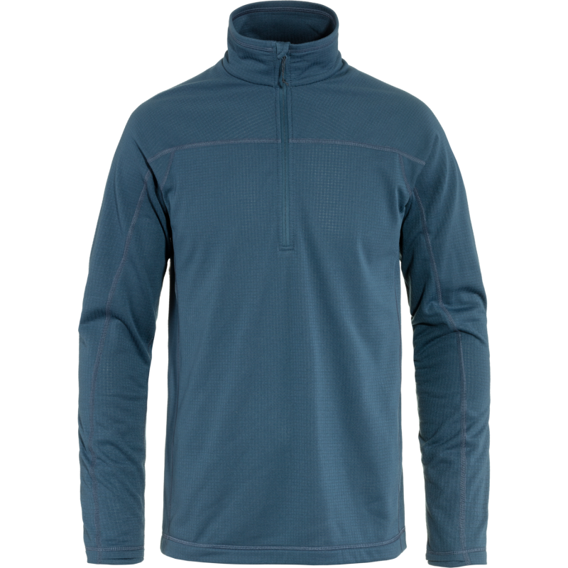 Fjällräven Men's Abisko Lite Fleece Half Zip Indigo Blue Fjällräven Men's Abisko Lite Fleece Half Zip Indigo Blue