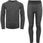 Gridarmor Juniors' Viks Wool Undert⌀y Set Dk. Greymelange
