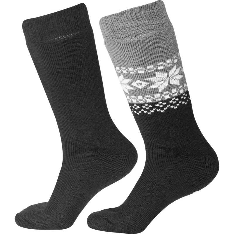 Gridarmor Unisex Alpacka Wool Heritage Socks 2-pack Black Beauty Gridarmor Unisex Alpacka Wool Heritage Socks 2-pack Black Beauty