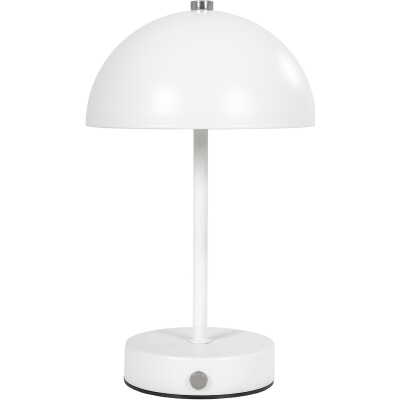HOUSE NORDIC Holt LED Bordslampa - Bordslampa, vit/stål, uppladdningsbar