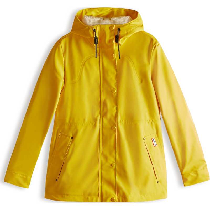 HUNTER Women's Lightweight Rubberised Jacket Yellow HUNTER Women's Lightweight Rubberised Jacket Yellow