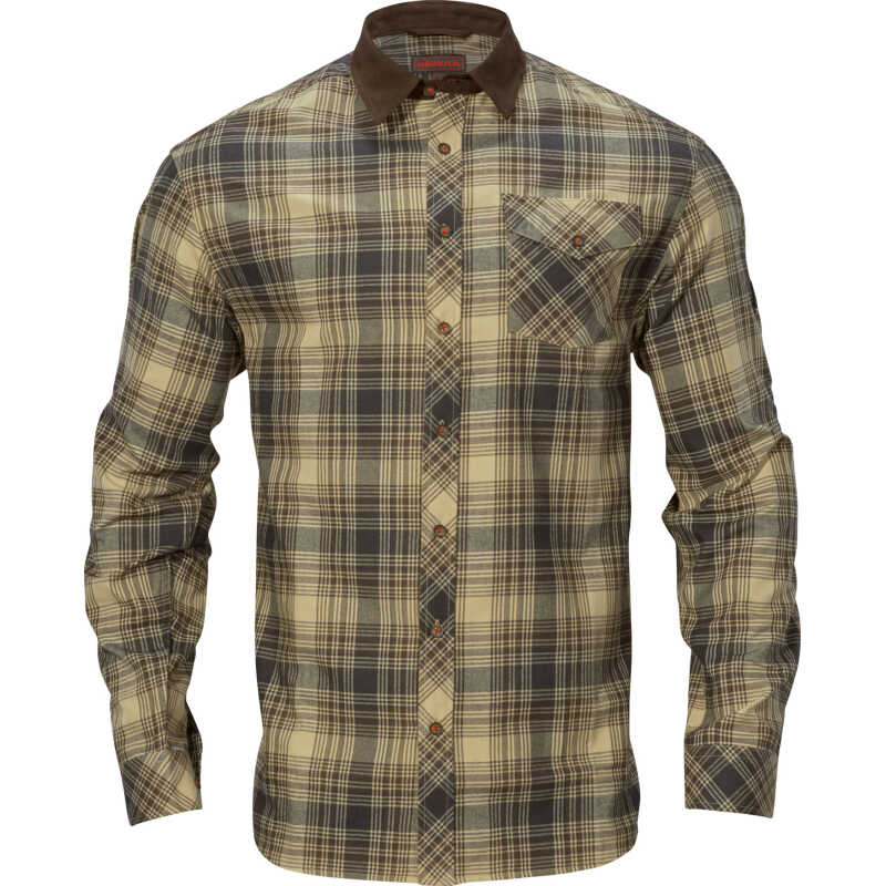 Härkila Men's Driven Hunt Flannel Shirt Light Teak Check Härkila Men's Driven Hunt Flannel Shirt Light Teak Check