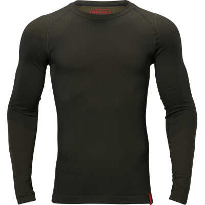 Härkila Men's Härkila Base Active L/S Round Neck Dark Willow Green