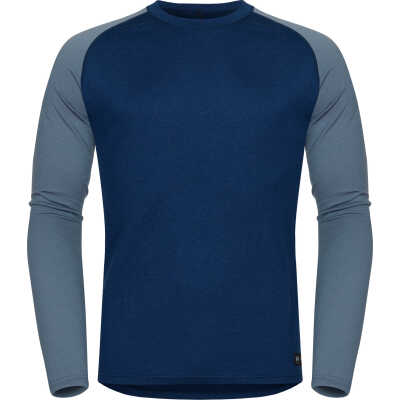 Hellner Men's Nieras Merino Top 2.0 Dress Blue/Flint Stone