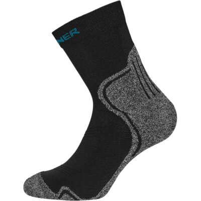 Hellner Mid Tech Run Sock Black Beauty