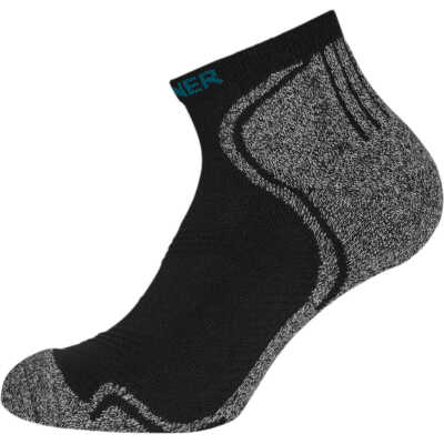 Hellner Shaftless Tech Run Sock Black Beauty