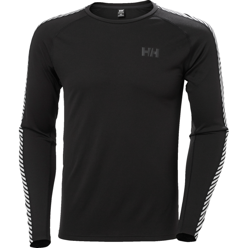 Helly Hansen Men's Lifa Active Stripe Crew Black Helly Hansen Men's Lifa Active Stripe Crew Black