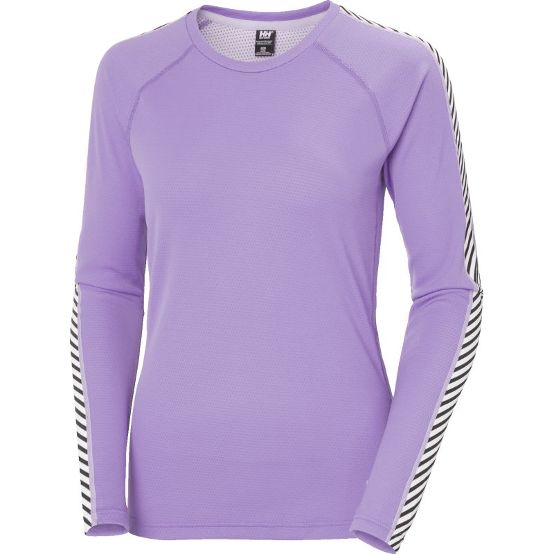 Helly Hansen Women's LIFA Active Stripe Crew Base Layer Heather Helly Hansen Women's LIFA Active Stripe Crew Base Layer Heather