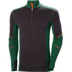 Helly Hansen Workwear Men's Halfzip Shirt Lifa Merino Green/Ebony