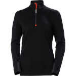 Helly Hansen Workwear Women's Halfzip Shirt Lifa Merino Black