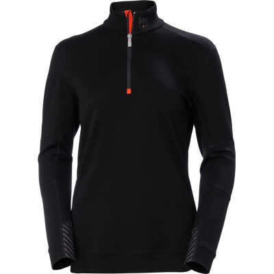 Helly Hansen Workwear Women's Halfzip Shirt Lifa Merino Black