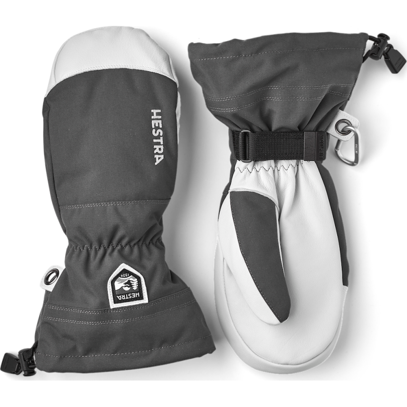 Hestra Army Leather Heli Ski Mitt Grey Hestra Army Leather Heli Ski Mitt Grey