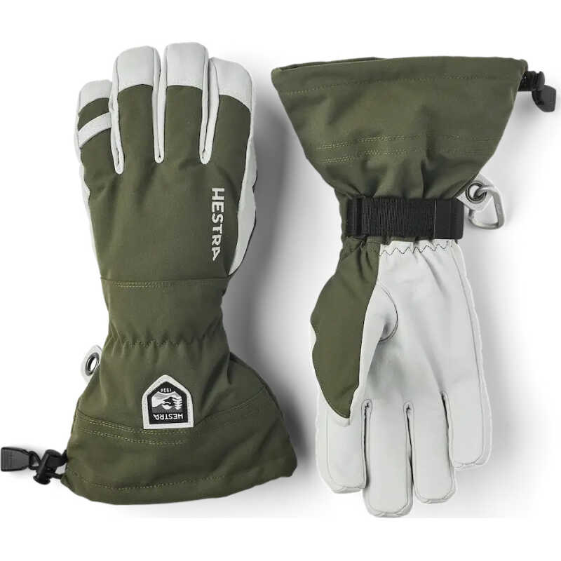Hestra Army Leather Heli Ski Olive