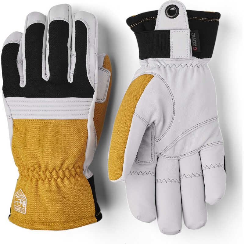 Hestra Couloir 5 Finger Mustard/Off White Hestra Couloir 5 Finger Mustard/Off White
