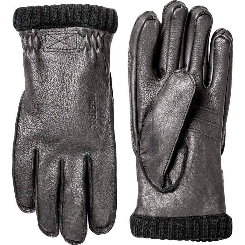 Hestra Deerskin Primaloft Rib Black Hestra Deerskin Primaloft Rib Black