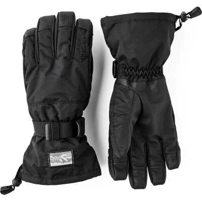 Hestra Gauntlet Sr. - 5 Finger Black/Black