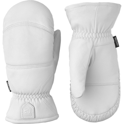 Hestra Leather Box Mitt Off White