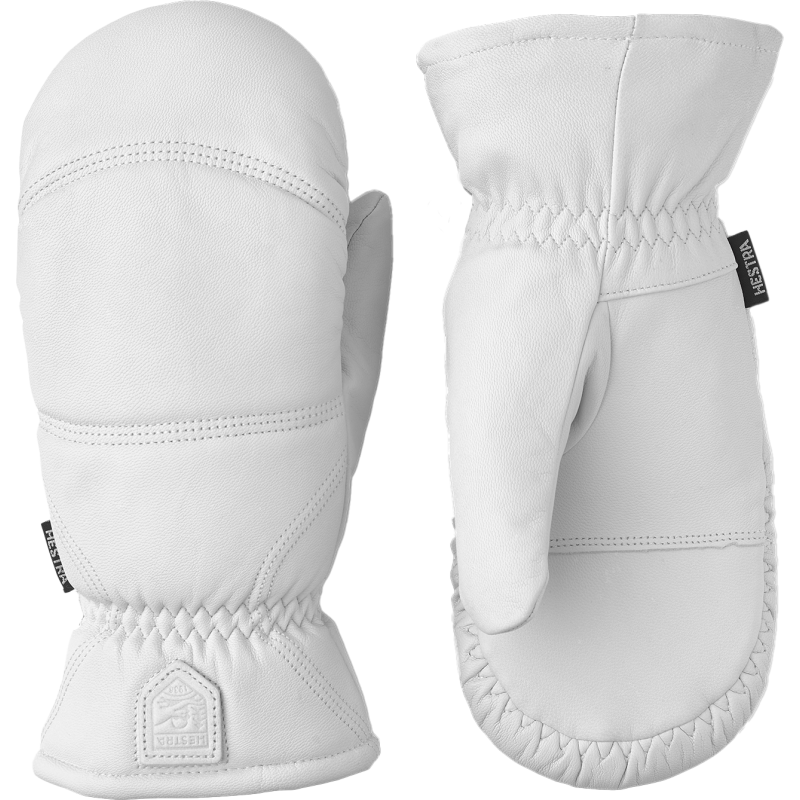 Hestra Leather Box Mitt Off White Hestra Leather Box Mitt Off White