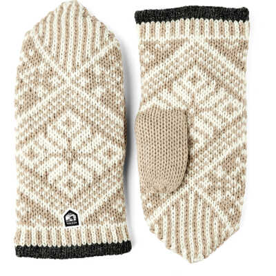 Hestra Nordic Wool Mitt Beige/Offwhite