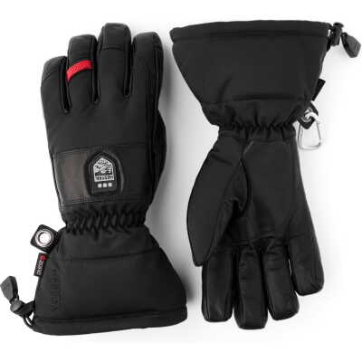 Hestra Power Heater Gauntlet - 5 Finger Black/Black