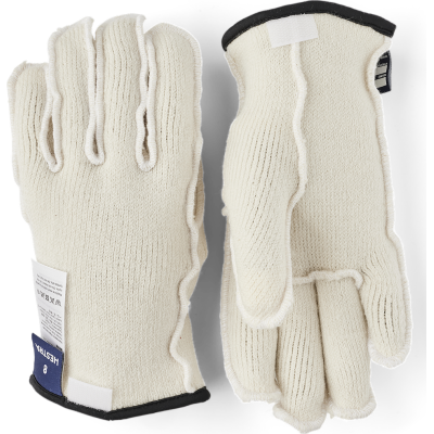 Hestra Wakayama Wool Liner 5-Finger Offwhite