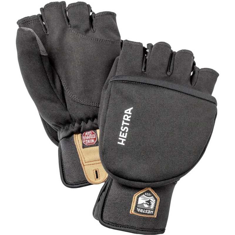 Hestra Windstopper Pullover Mitt Black Hestra Windstopper Pullover Mitt Black