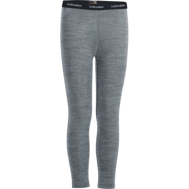 Icebreaker Kids' 200 Oasis Leggings Gritstone Heather Icebreaker Kids' 200 Oasis Leggings Gritstone Heather