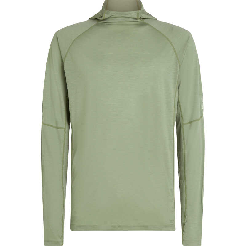 Icebreaker Men's 150 Merinofine Ace Longsleeve Hoodie Lichen