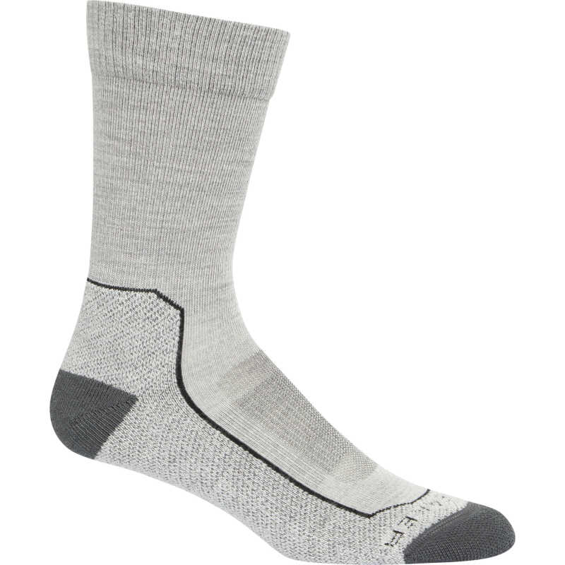 Icebreaker Men's Hike+ Light Crew Blizzard Heather Icebreaker Men's Hike+ Light Crew Blizzard Heather