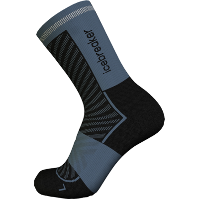 Icebreaker Men's Merino Run+ Ultralight Crew Black/Graphite