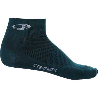 Icebreaker Men's Run+Ultralight Mini Green Glory/Snow