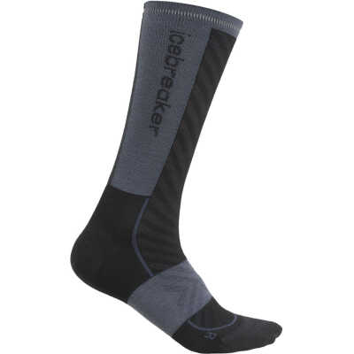 Icebreaker Women Merino Run+ Ultralight Crew Black/Graphite