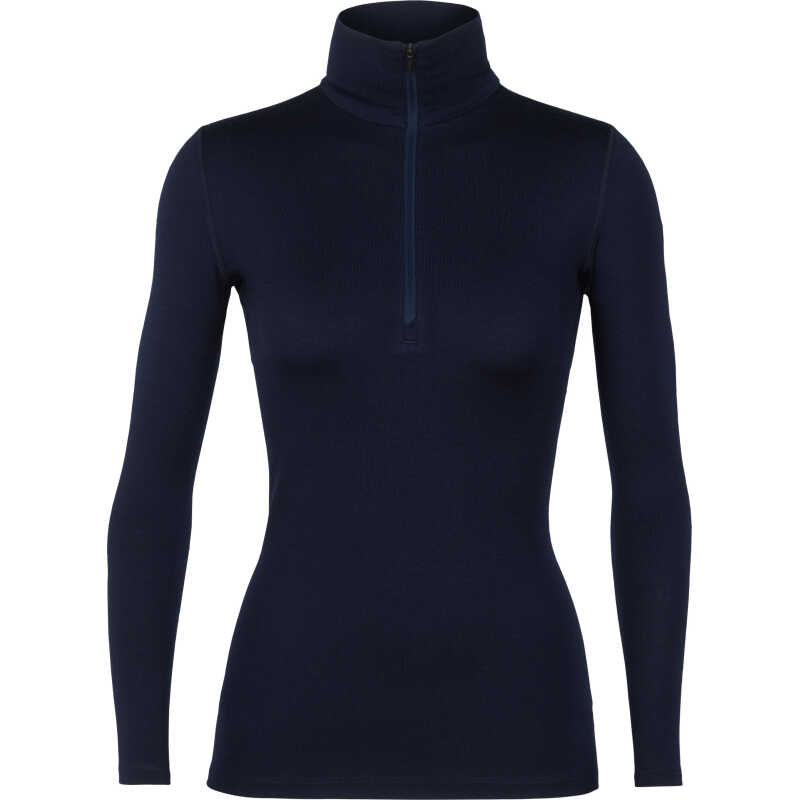 Icebreaker Women's 260 Tech Longsleeve Half Zip Midnight Navy Icebreaker Women's 260 Tech Longsleeve Half Zip Midnight Navy
