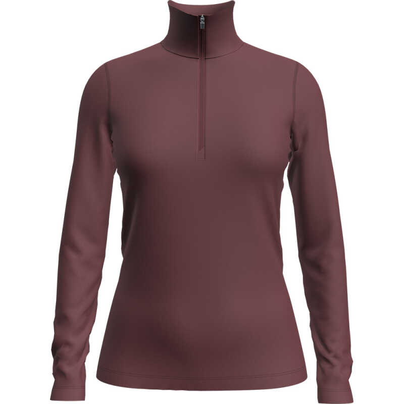 Icebreaker Women's 260 Tech Longsleeve Half Zip Port Icebreaker Women's 260 Tech Longsleeve Half Zip Port