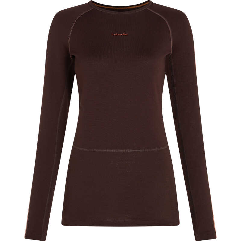 Icebreaker Women's Zoneknit 260 Longsleeve Crewe Bittersweet/Cedar Wood/Core Black Icebreaker Women's Zoneknit 260 Longsleeve Crewe Bittersweet/Cedar Wood/Core Black