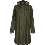 Ilse Jacobsen Women's Raincoat Detachable Hood Army