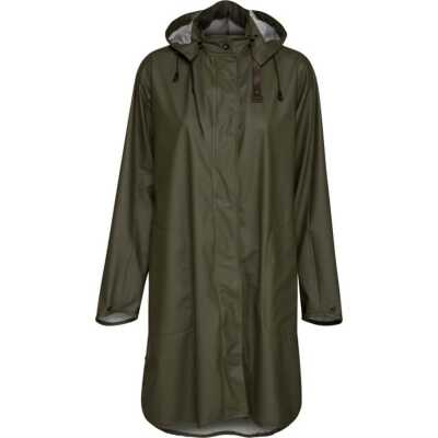 Ilse Jacobsen Women's Raincoat Detachable Hood Army